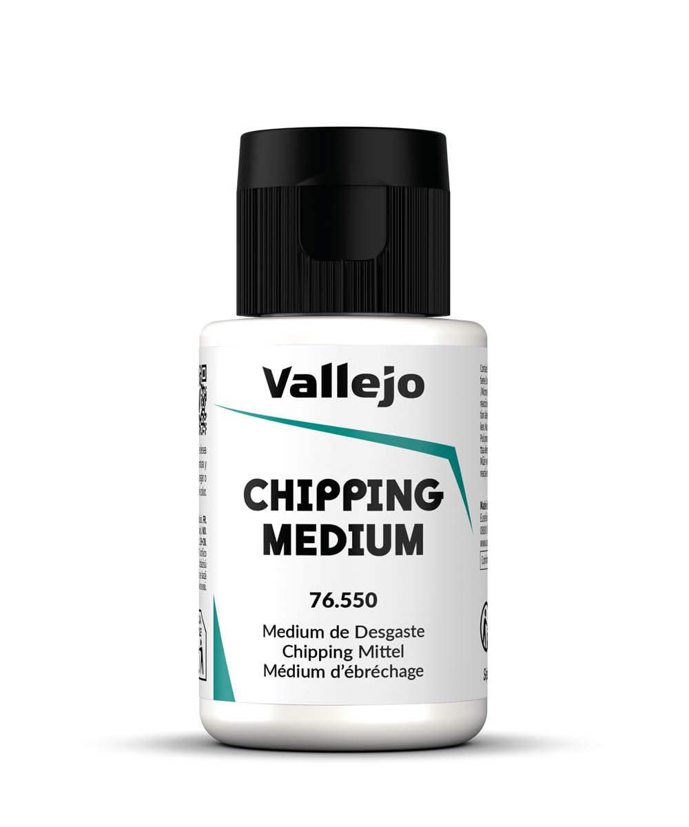 Vallejo - Chipping Medium 35 ml. (1.18 fl.oz.) | Acrylic Medium for Weathering, Aging, and Paint Chipping Effects on Miniatures