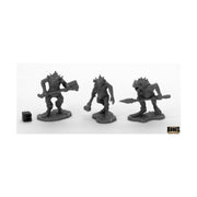 Reaper Miniatures Troglodytes (3) #44046 Bones Black Unpainted Plastic Figure