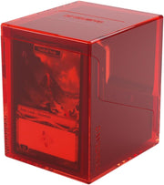 Gamegenic Bastion 100+ XL Deck Box - Compact, Secure, and Perfectly Organized for Your Trading Cards! Safely Protects 100+ Double-Sleeved Cards, Red Color, Made