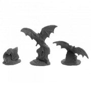 Dungeon Dwellers: Reaper Miniatures REM07058 Dungeon Dwellers Giant Bats Figure - Set of 3
