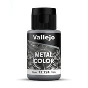 Vallejo - Metal Color | Silver 32 ml (1.08 fl.oz.) | Faithfully Reproduce Different Metallic Finishes