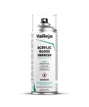 Vallejo - Acrylic Gloss Varnish Spray | Long Lasting Protection | Scratch Resistant & Non-Yellowing | Exterior & Interior Surfaces | 400 ml (13.52 fl.oz.)