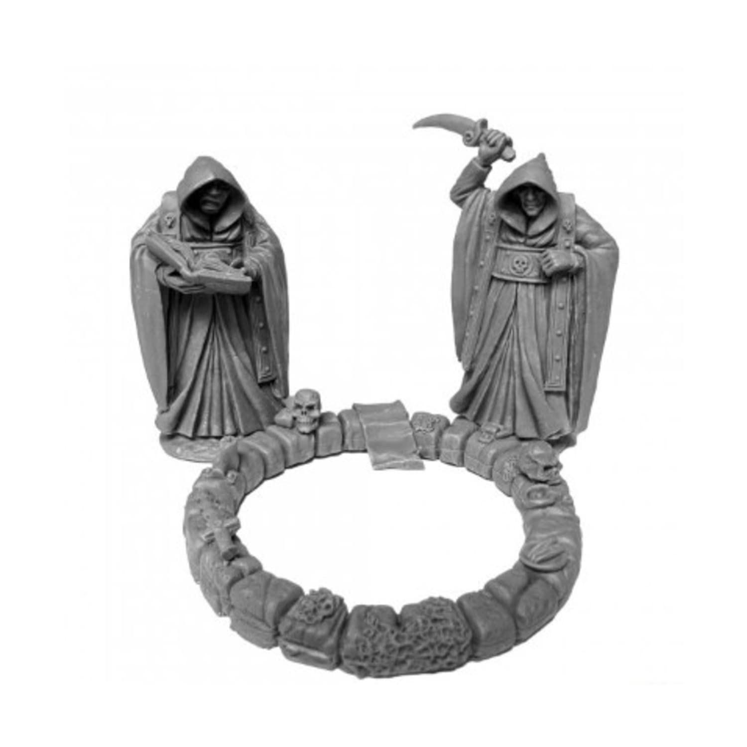 Mini - Reaper Bones USA 30107 Townsfolk Cultists Ritual Circle