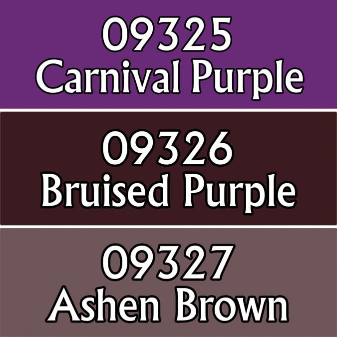 Purples Triad Acrylic Reaper Master Series Hobby Paint Dropper Bottles Reaper Miniatures