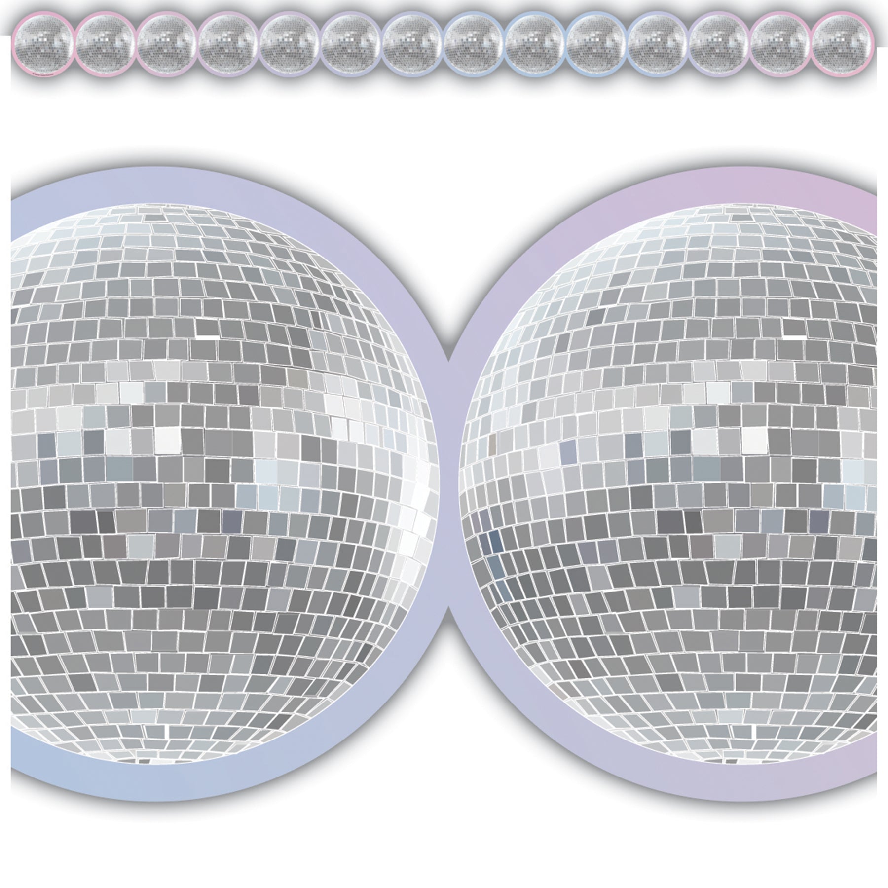 Disco Balls Die-Cut Border Trim, 35 Feet