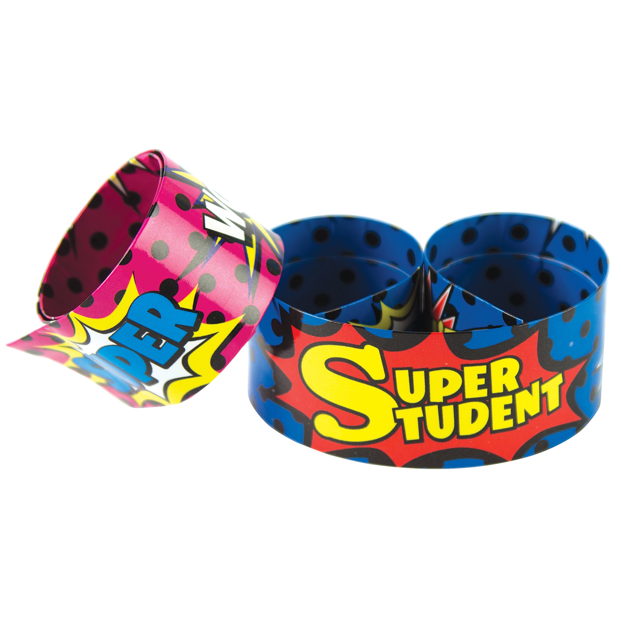 Superhero Super Student Slap Bracelets