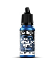 Vallejo - Sapphire Blue Base | True Metallic Metal TMM | Acrylic Colors for Painting Metal Effects on Fantasy, Historical, and Wargaming Miniatures | 18 ml (0.6 fl.oz.)