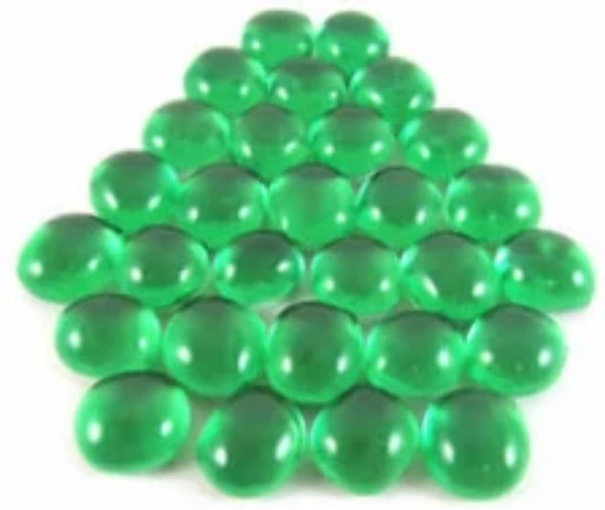 Glass Stones Tube Light Green (23-27)