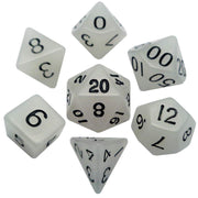 Glow in The Dark Clear 16mm Polyhedral Dice Set