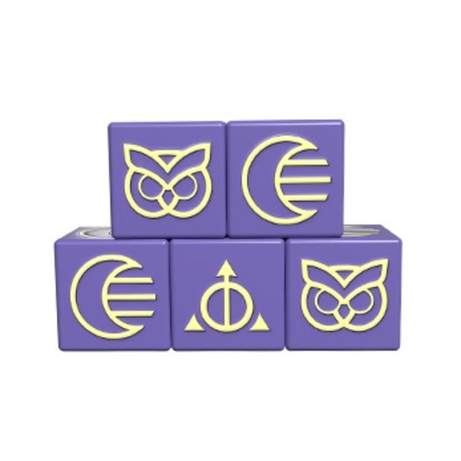 Ashes Ascendancy Artifice Dice 5-Pack by Plaid Hat Games | Premium Custom Engraved Dice for Ashes Reborn | Clear Magical Resource Symbols for Fast Identification, Smooth Gameplay | Ages 14+