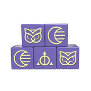 Ashes Ascendancy Artifice Dice 5-Pack by Plaid Hat Games | Premium Custom Engraved Dice for Ashes Reborn | Clear Magical Resource Symbols for Fast Identification, Smooth Gameplay | Ages 14+