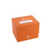 Side Holder 100+ XL Casual Deck Box | Double-Sleeved Card Storage with Flex Card Divider | Premium Card Protector | Cobra Neck Technology | Holds up to 100 Cards | Orange Color | Made by Gamegenic