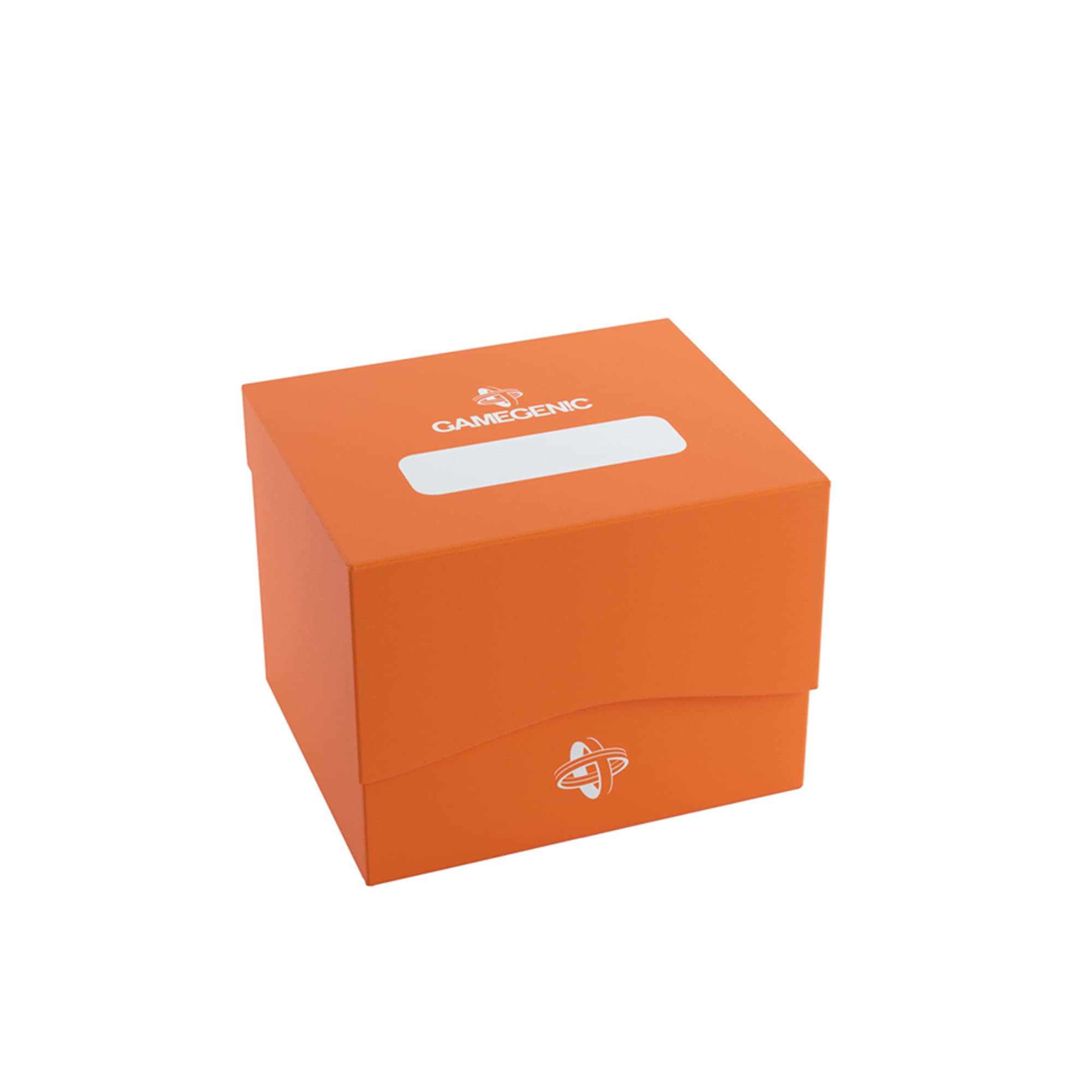 Side Holder 100+ XL Casual Deck Box | Double-Sleeved Card Storage with Flex Card Divider | Premium Card Protector | Cobra Neck Technology | Holds up to 100 Cards | Orange Color | Made by Gamegenic