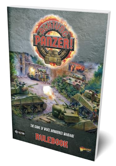 Warlord Gamees Achtung Panzer! The Game of Armored Warfare Rulebook for Military Table Top Wargame 481010001