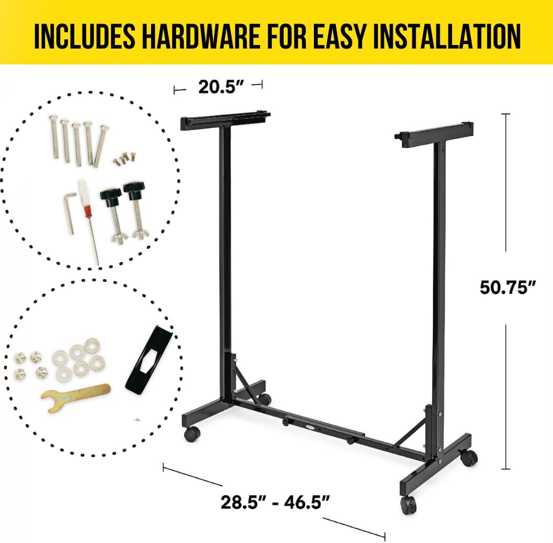 Expandable Blueprint Mobile Plan Center, Black with 12 Clamps