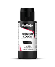 Vallejo Color Metallic Black Premium RC Colors 60 ml