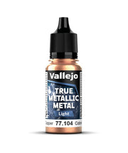 Vallejo - Ancient Copper Light | True Metallic Metal TMM | Acrylic Colors for Painting Metal Effects on Fantasy, Historical, and Wargaming Miniatures | 18 ml (0.6 fl.oz.)