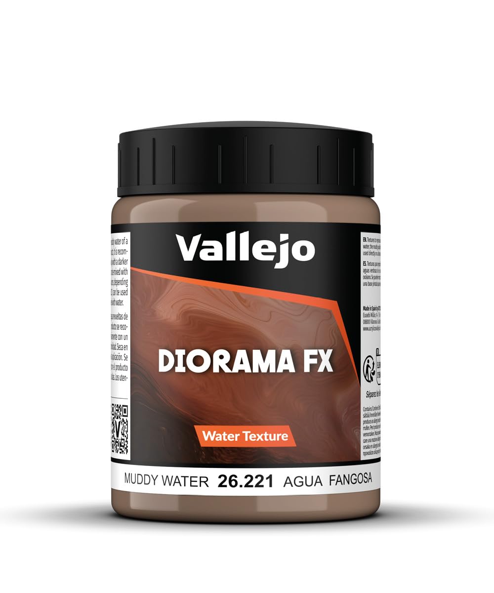 Vallejo - Diorama FX Water Textures | Muddy Water 200 ml (6.76 fl.oz.)