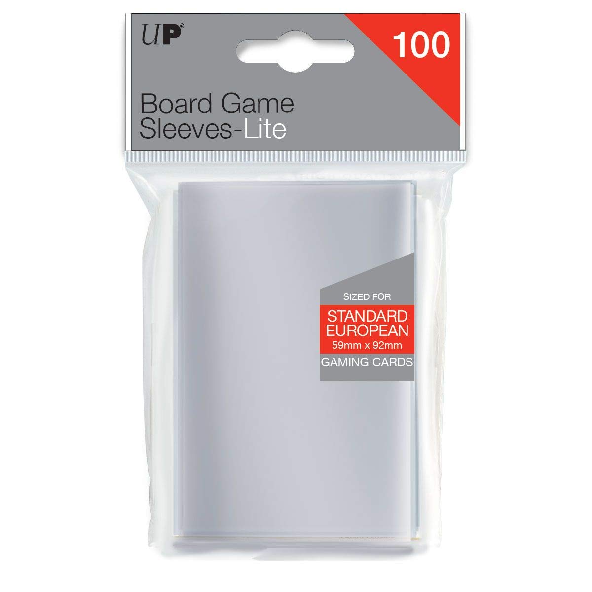 Ultra Pro UP Lite Standard European Board Game Sleeves 59 mm x 92 mm (100 Sleeves)