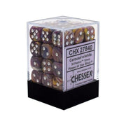 DND Dice Set-Chessex D&D Dice-12mm Festive Carousel and White Plastic Polyhedral Dice Set-Dungeons and Dragons Dice Includes 36 Dice – D6