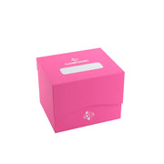 Side Holder 100+ XL Casual Deck Box | Double-Sleeved Card Storage with Flex Card Divider | Premium Card Protector | Cobra Neck Technology | Holds up to 100 Cards | Pink Color | Made by Gamegenic