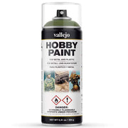 Vallejo - Hobby Paint Spray Fantasy Color | Goblin Green 400 ml. (13.5 fl.oz.) | Creates Perfect Matt and Self Levelling Finish | Equipped with 2 Different Nozzles