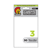 Legion Supplies Board Game Sleeves: Std. American Cl (50) - Clear Plastic Card Sleeves - 50 Pack