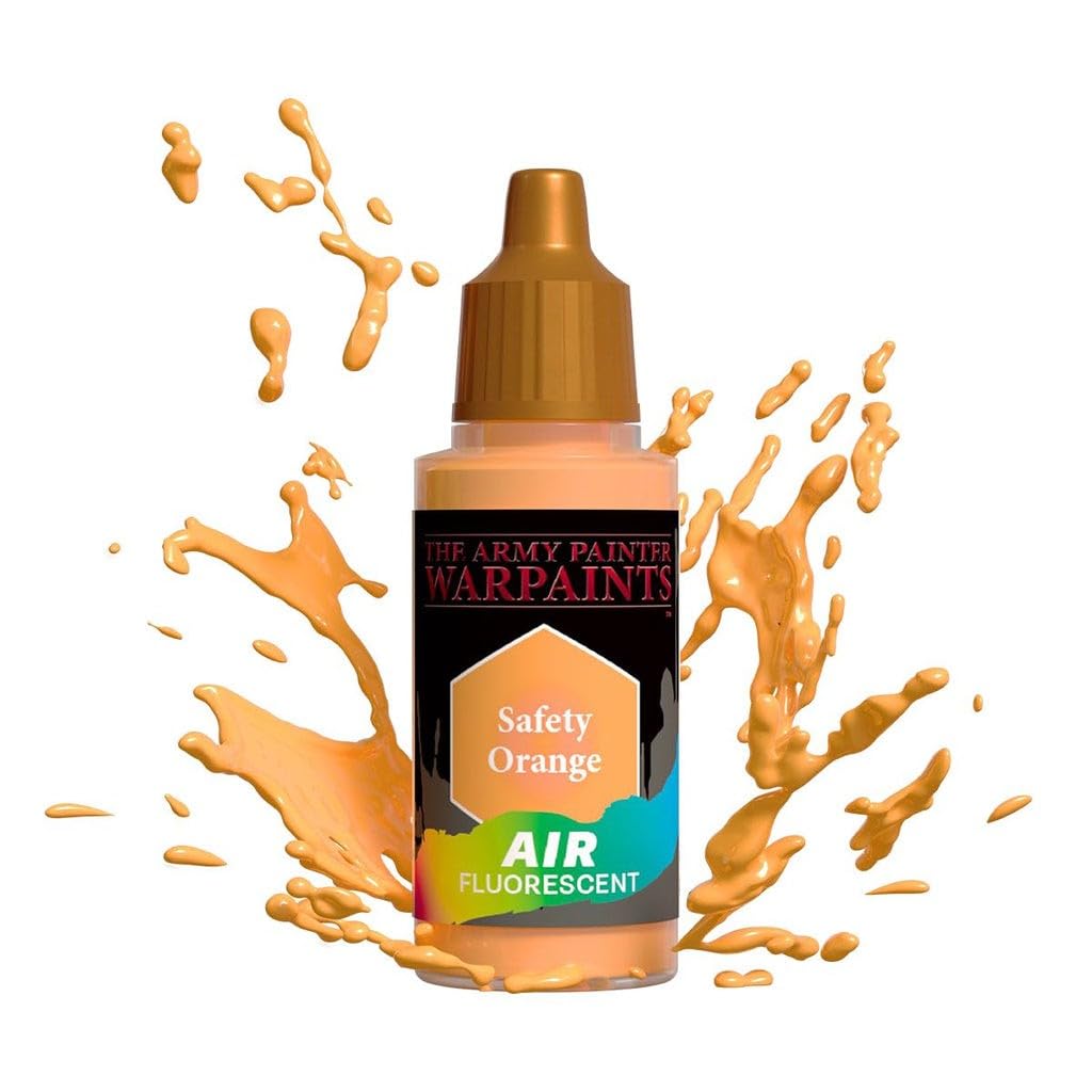 Warpaints: Fluo: Air Safety Orange – 1x 18ml Acrylic Paint by The Army Painter Hobby Paint – Dungeons and Dragons Miniatures, Warhammer 40K Miniatures, Models – TTRPG D&D DND