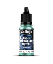 Vallejo - Beetle Green Airbrush | True Metallic Metal TMM | Acrylic Colors for Painting Metal Effects on Fantasy, Historical, and Wargaming Miniatures | 18 ml (0.6 fl.oz.)