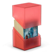 Ultimate Guard Boulder 80+ Classic, Deck Case for 80 Double-Sleeved TCG Cards, Ruby, Secure & Durable Storage for Trading Card Games, Soft-Touch Finish