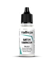 Vallejo - Permanent Acrylic Varnish | Satin Finish 18 ml. (0.6 fl.oz.) | Extraordinary Hardness & Permanence | Scratch Resistant & Non-Yellowing | Outdoor and Indoor Surfaces