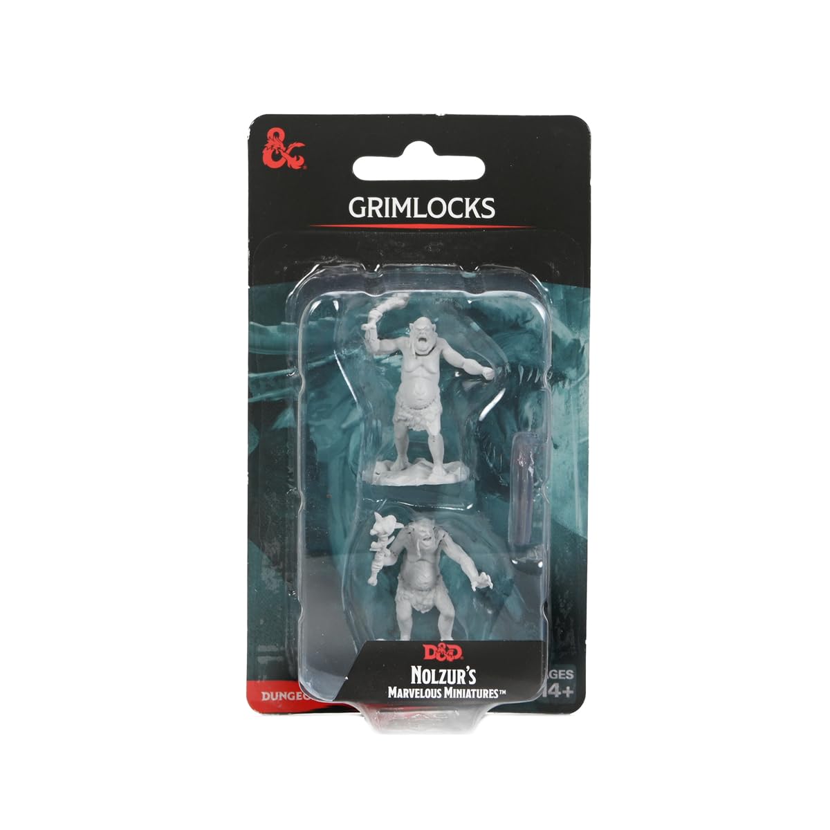 D&D Nolzur's Marvelous Miniatures: Grimlocks | WizKids Unpainted Dungeons and Dragons Miniatures