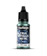 Vallejo - Dusken Green Base | True Metallic Metal TMM | Acrylic Colors for Painting Metal Effects on Fantasy, Historical, and Wargaming Miniatures | 18 ml (0.6 fl.oz.)