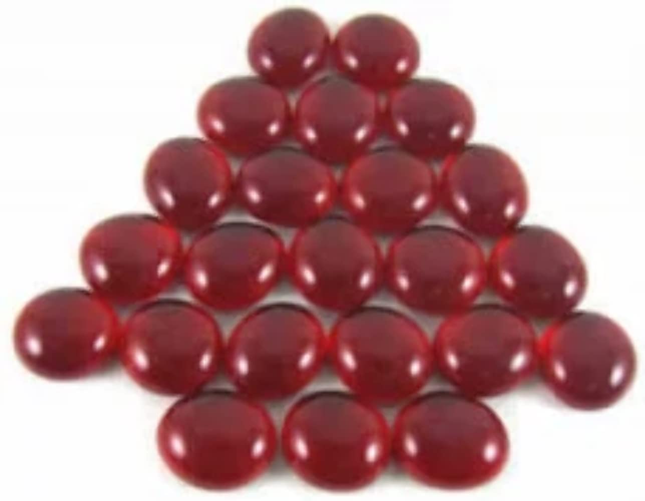 Glass Stones Tube Red (40)