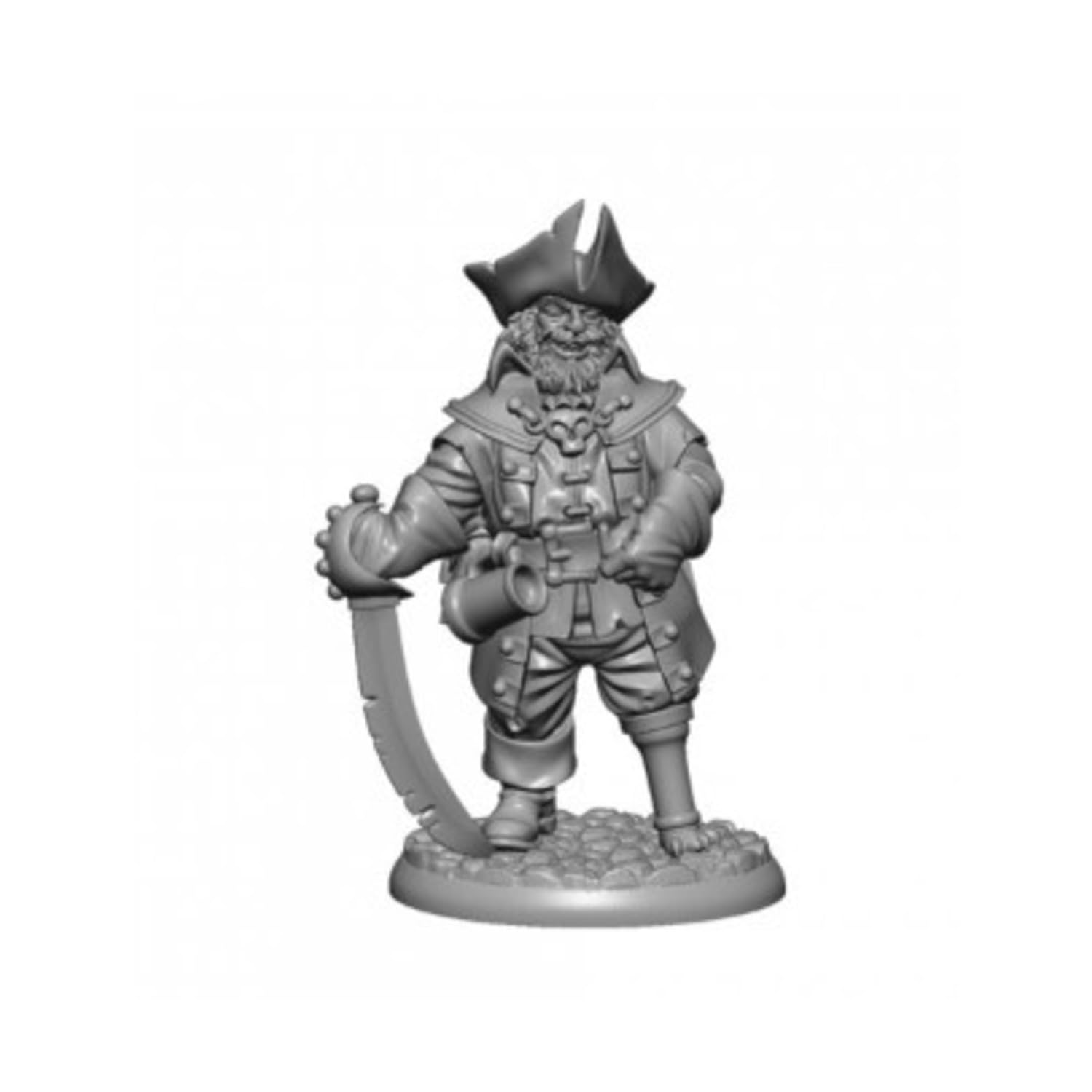 Reaper Ghost Pirate Captain Miniature 25mm Heroic Scale Figure Bones Black Miniatures