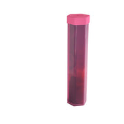 Gamegenic Playmat Tube - Durable Hexagon-Shaped Storage Tube for Stitched & Unstitched Playmats , Shock & Scratch Resistant PETG, Pink Color