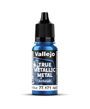 Vallejo - Sapphire Blue Airbrush | True Metallic Metal TMM | Acrylic Colors for Painting Metal Effects on Fantasy, Historical, and Wargaming Miniatures | 18 ml (0.6 fl.oz.)