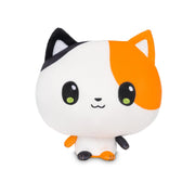 TeeTurtle Cloudheads Honeybean The Calico Cat Plush - 5-Inch Stuffed Animal with Embroidered Details - Soft Cuddly Plush Toys for Kids, Teens, and Adults