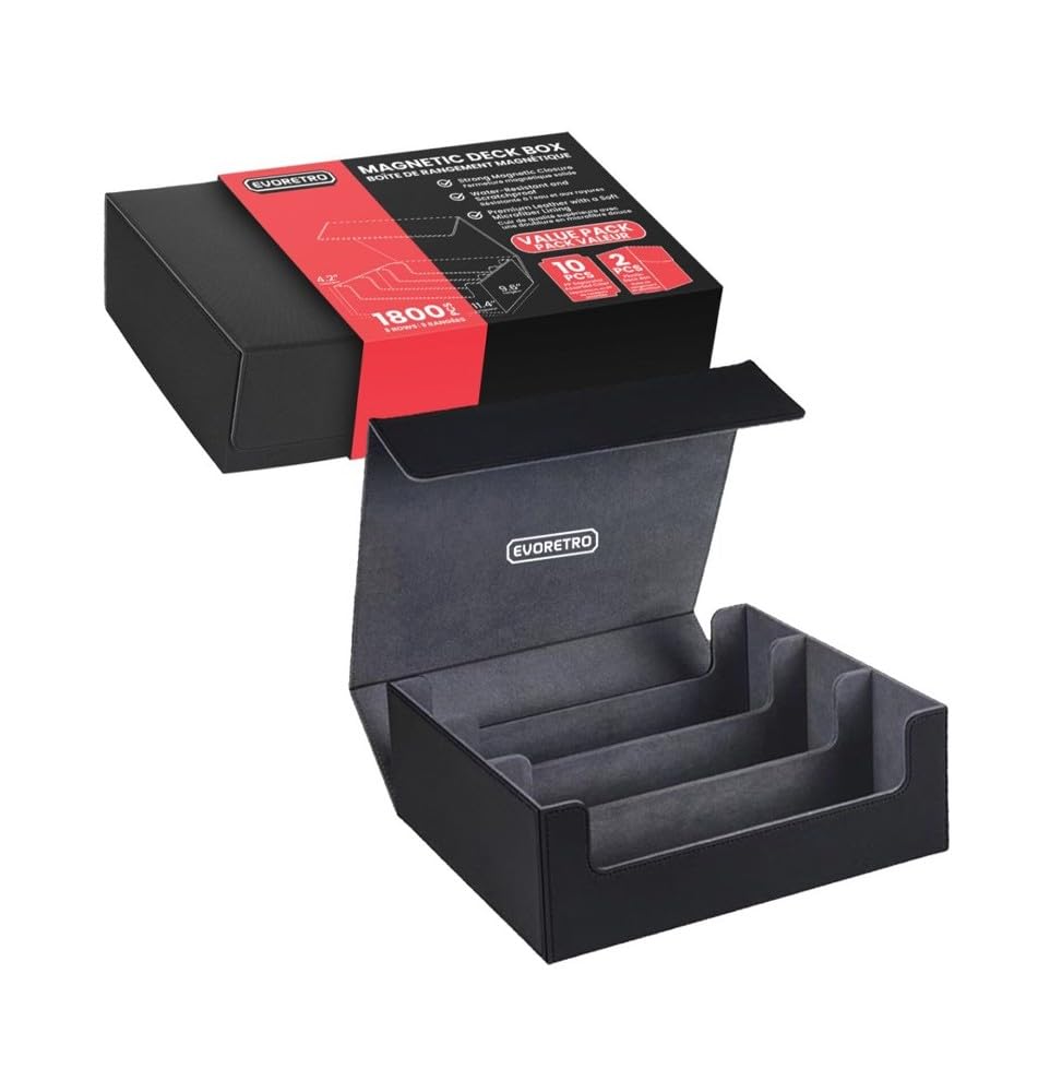 EVORETRO Magnetic Card Deck Storage Holding 1800 pcs-3rows