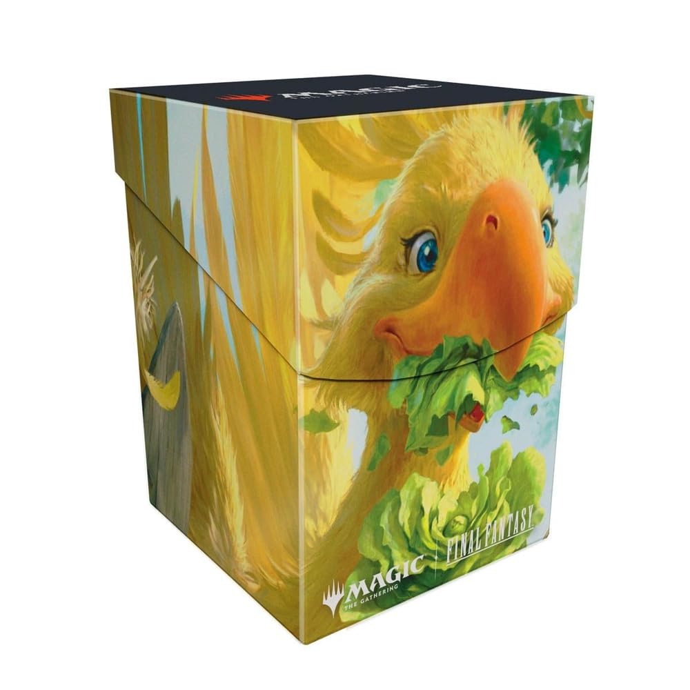 Ultra Pro - Final Fantasy x Universes Beyond Gysahl Greens 100+ Deck Box for Magic: The Gathering | Trading Card Accessories, Collectible Card Game Gear, Fantasy Gaming Supplies
