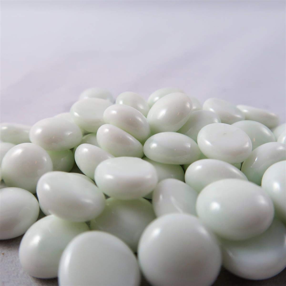 Glass Stones Tube White (40)