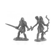 Rune Wight Hunters Miniature 25mm Heroic Scale Figure Bones Black Reaper Miniatures