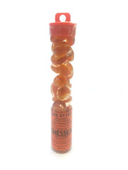 Glass Stones Tube Orange Catseye (20)