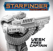 Archon Studio Starfinder: Miniatures – Vesk Free Captain – 1 Piece 32MM Unpainted Unassembled Designed for Starfinder: