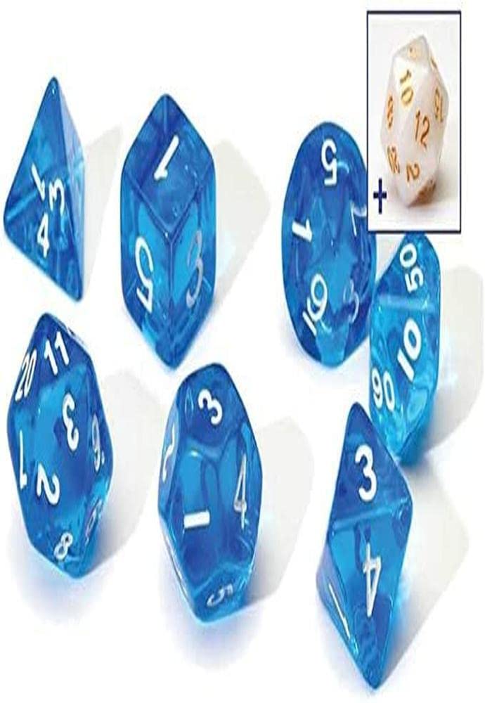 MagVision Sirius a Dice Translucent Blue Resin Dice Set, Game