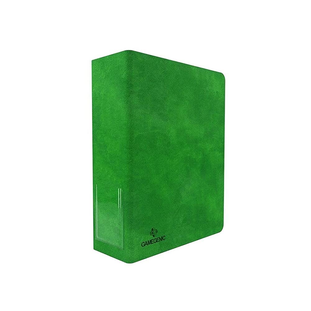Prime Ring-Binder | Fits Standard-Sized 9-Pocket or 18-Pocket Pages | Premium Card Game Protection | Water-Repellent Nexofyber Surface | Microfiber Inner Lining | Green Color | Made by Gamegenic