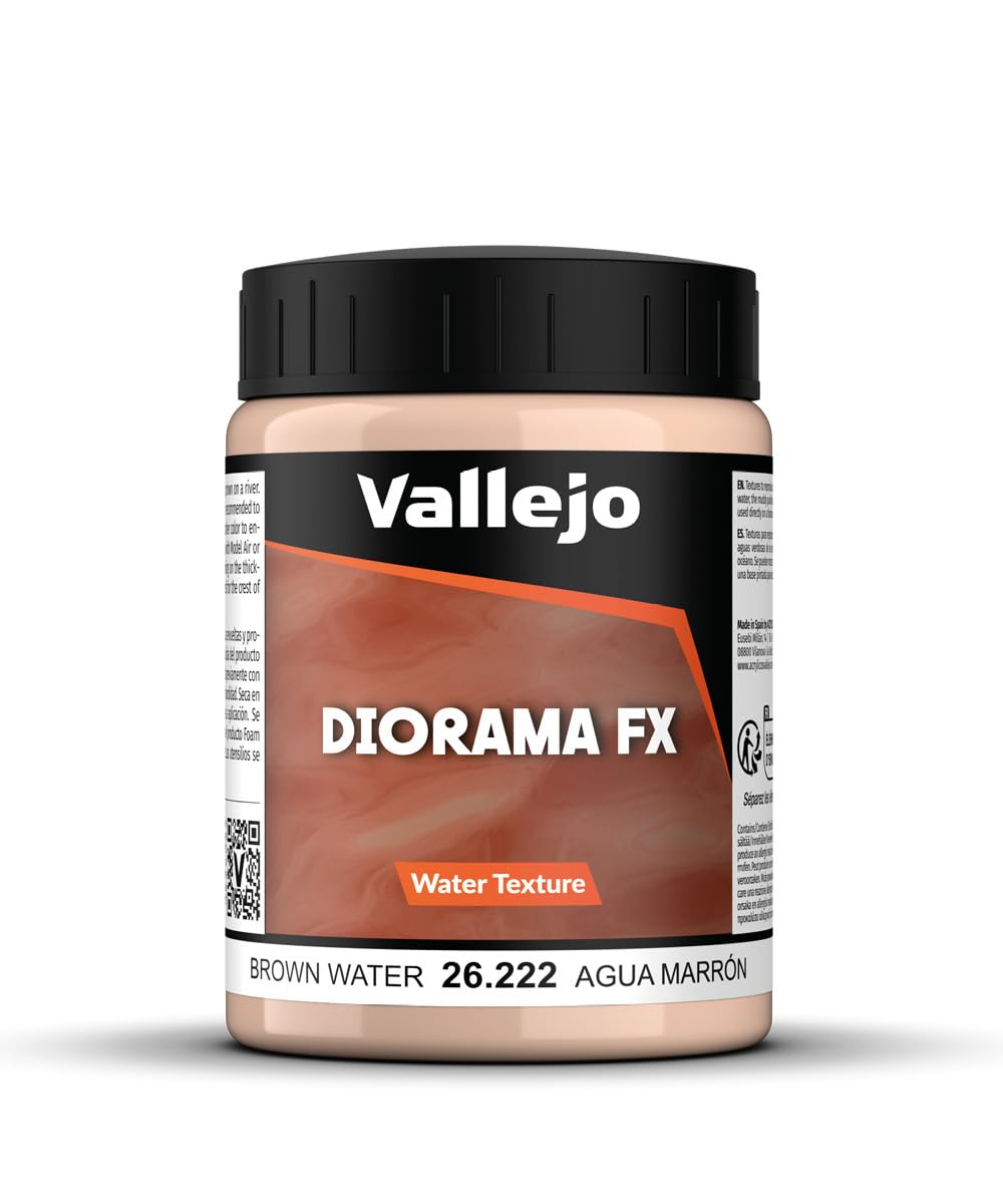 Vallejo - Diorama FX Water Textures | Brown Water 200 ml (6.76 fl.oz.)
