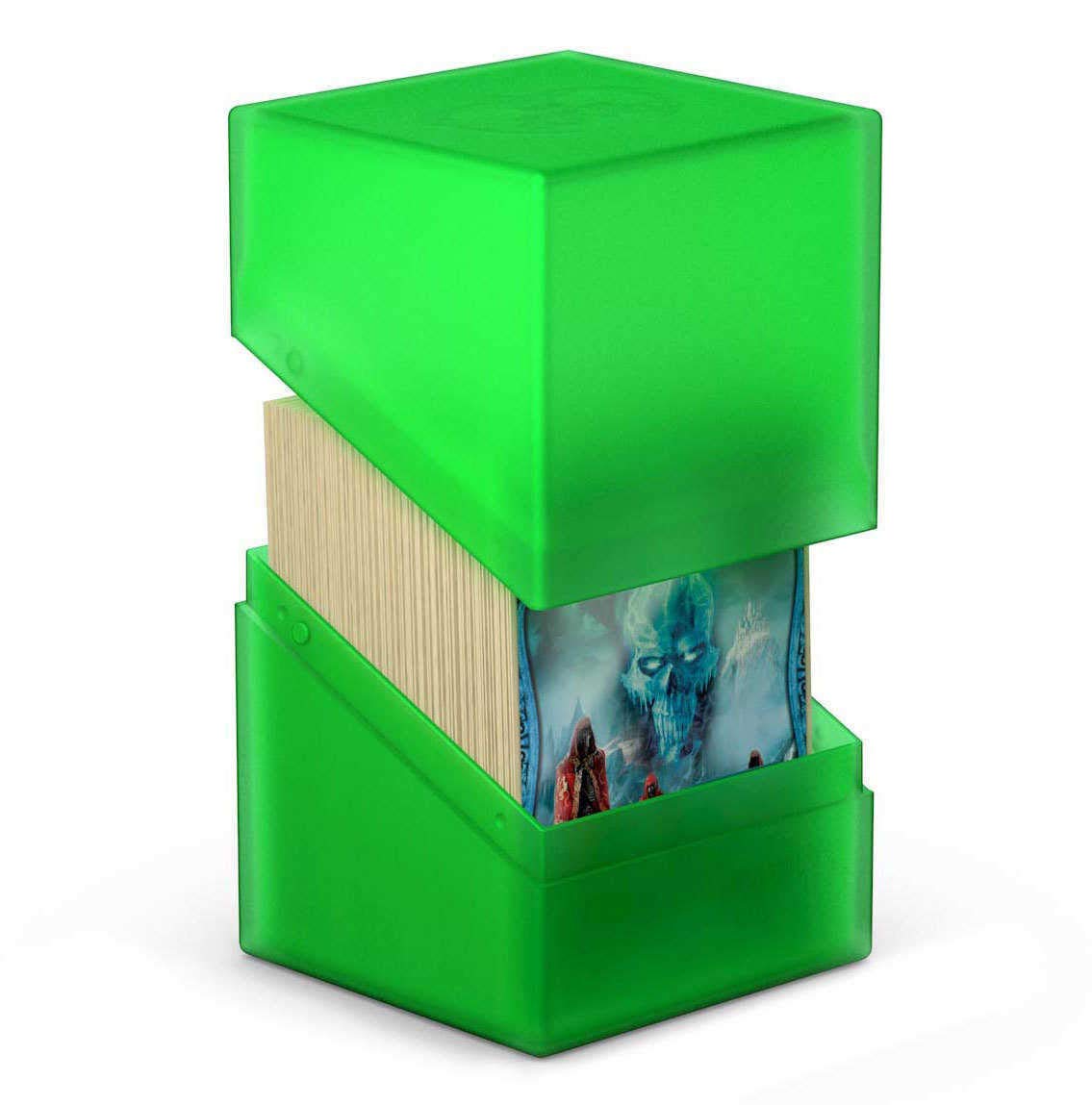 Ultimate Guard Boulder 100+ Classic, Deck Case for 100 Double-Sleeved TCG Cards, Emerald, Secure & Durable Storage for Trading Card Games, Soft-Touch Finish