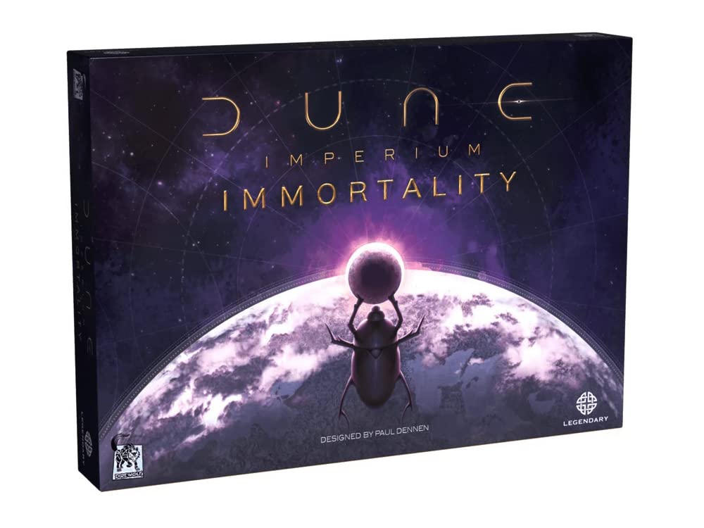 Dire Wolf Dune Imperium: Immortality – Board Game by Digital 1-4 Players – 60-120 Minutes of Gameplay – Games for Game Night – Teens and Adults Ages 14+ - English Version
