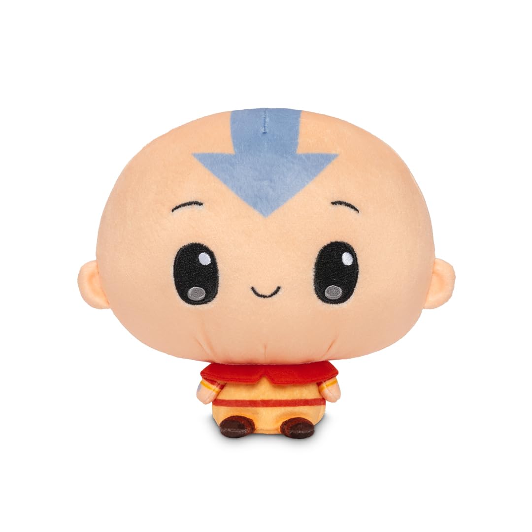 TeeTurtle Cloudheads Aang Plush - 5-Inch Official Avatar The Last Airbender Stuffed Animal with Embroidered Details - Soft Cuddly Plush Toys for Kids, Teens, and Adults